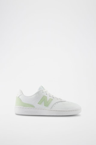Baskets en nubuck Optic - Blanc et vert clair