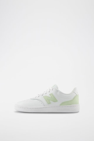 Baskets en nubuck Optic - Blanc et vert clair