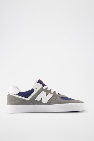 Baskets en cuir 574 - Bleu marine