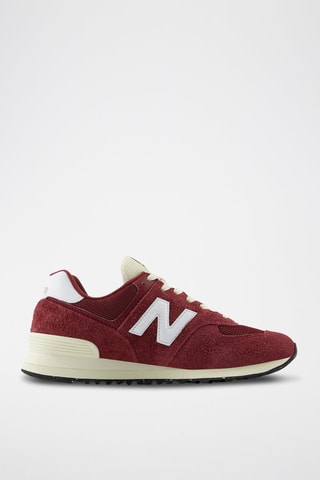 Baskets en nubuck 574 - Bordeaux