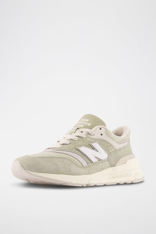 Baskets en nubuck 997 - Vert clair
