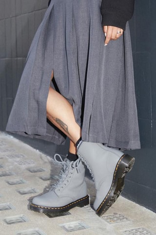 Bottines en cuir Serena - Gris