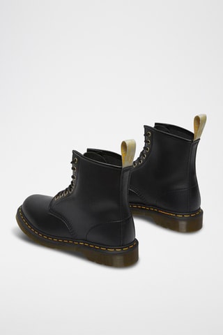 Bottines en cuir végan 1460 - Noir