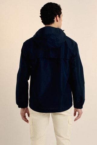 Coupe-vent à capuche - Bleu