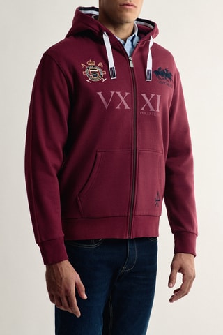 Sweat com capuz - Bordô