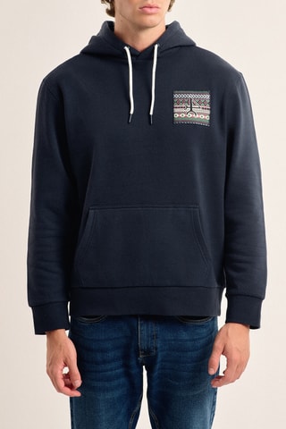 Sweat com capuz - Azul