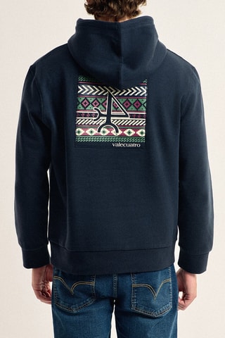 Sweat com capuz - Azul