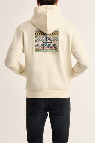 Sweat com capuz - Bege