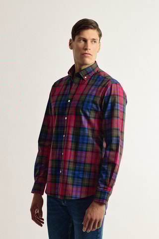 Chemise slim - Rouge