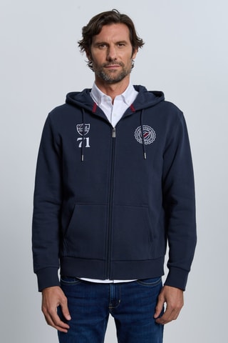 Sweat com capuz - Azul-marinho