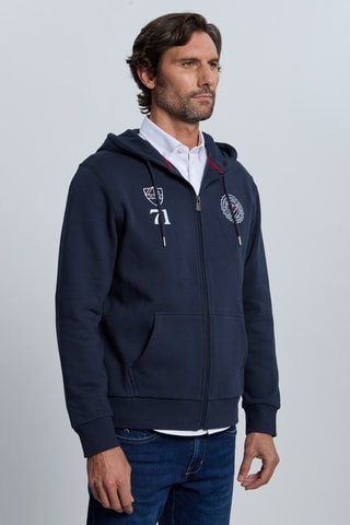 Sweat com capuz - Azul-marinho