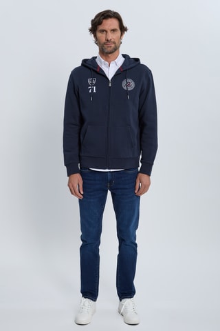 Sweat com capuz - Azul-marinho