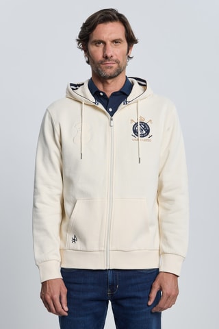 Sweat com capuz - Cru