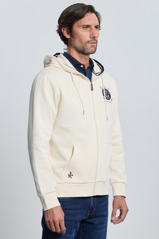 Sweat com capuz - Cru