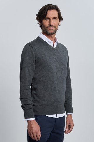 Camisola - Cinzento-escuro