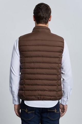 Colete acolchoado - Castanho
