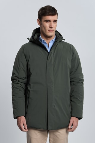 Parca com capuz - Caqui