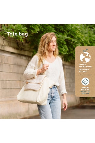 Tote bag et pochette - Ecru