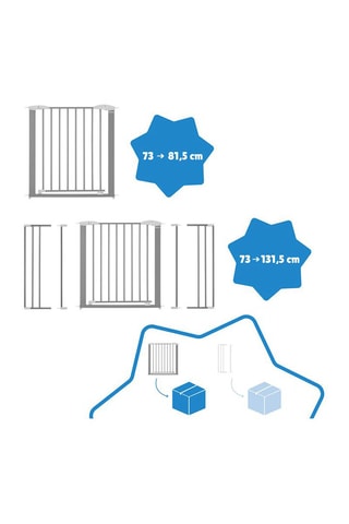 Barrière de sécurité - 75 x 73 - 81,5 cm