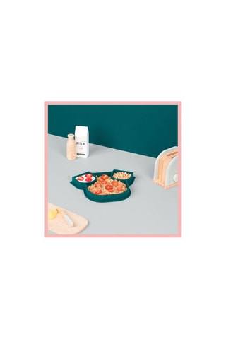 Assiette en silicone sans BPA ISY Chien - 3 compartiments - Dès 6 mois