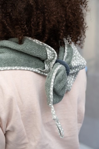 Drap de douche en coton biologique - Vert - 90 x 100 cm