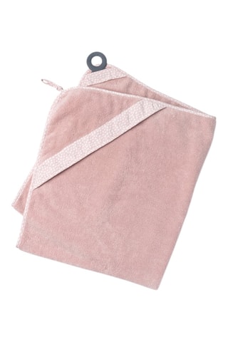 Drap de douche en coton biologique - Rose - 90 x 100 cm