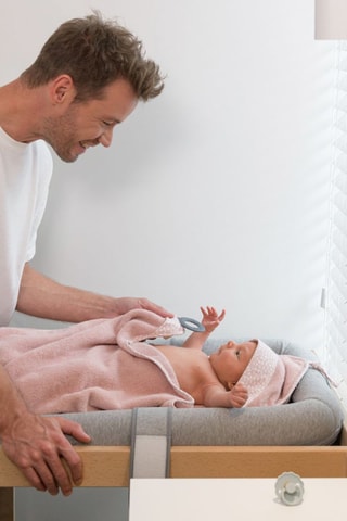 Drap de douche en coton biologique - Rose - 90 x 100 cm