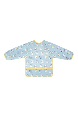 Bavoir manches longues bleu - Dès la naissance