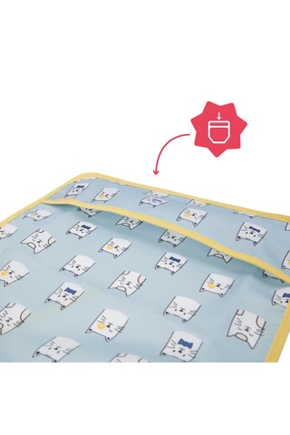 Bavoir manches longues bleu - Dès la naissance