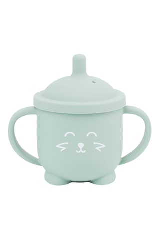 Tasse en silicone sans BPA à paille Isy Renard - 150 ml - Dès 6 mois