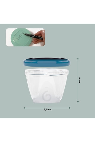 6 pots gradués sans BPA Babybols - 6 x 180 ml - Dès la naissance