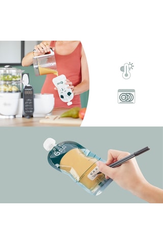 20 gourdes réutilisables sans BPA - 20 x 150 ml - Dès 4 mois