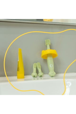 Brosse à dents évolutive en silicone - Dès la naissance
