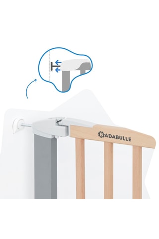 Barrière de protection en bois Safe & Lock - 75 x 73 - 81,5 cm