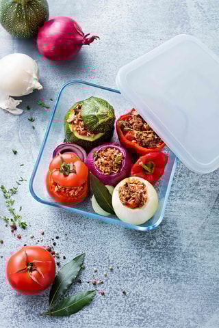 Vierkante Borosilicaatglazen Vershoudbakje Cook & Freeze - 2 l