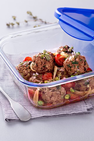 2 boîtes de conservation en verre borosilicate avec couvercles Cook & Go - 80 cl et 1,9 l