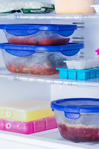 2 boîtes de conservation en verre borosilicate avec couvercles Cook & Go - 70 cl et 1,6 l