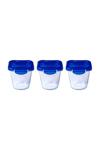 3 plats de conservation en verre borosilicate Cook & Go - 3 x 0,8 l