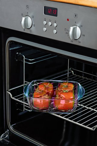 Plat de conservation carré en verre borosilicate Cook & Heat - 1 l