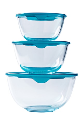 3 jattes en verre borosilicate Prep & Store - 0,5 l / 1 l / 2,3 l
