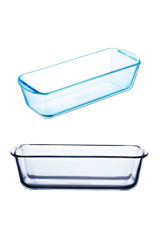 2 x Formas de bolo em vidro borossilicato Bake & Enjoy - 28 x 11 / 31 x 12 cm