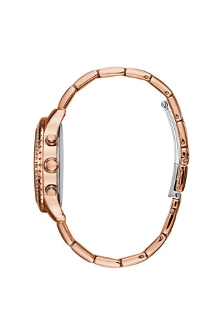 Montre à quartz en acier - Doré rose