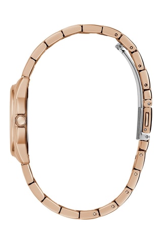 Montre à quartz en acier - Doré rose