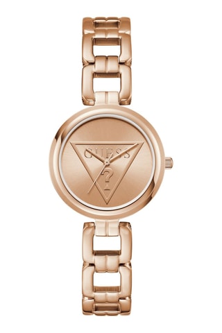 Montre à quartz en acier - Doré rose