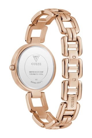 Montre à quartz en acier - Doré rose