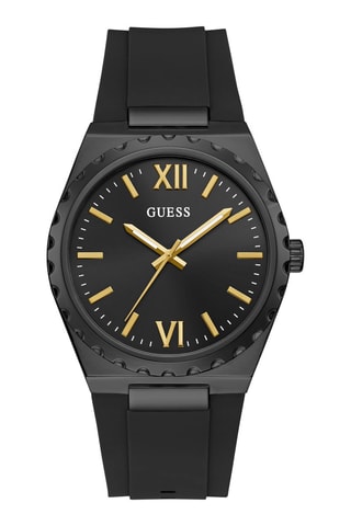 Montre à quartz en silicone - Noir