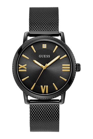 Montre à quartz en acier - Noir