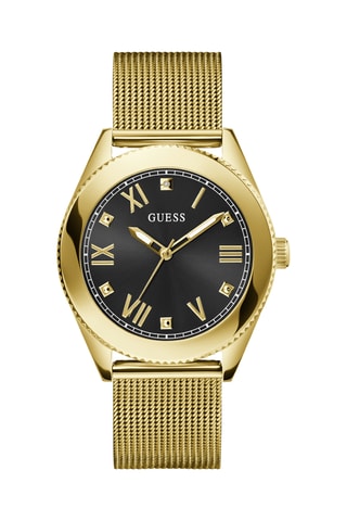 Montre à quartz en acier - Doré et noir