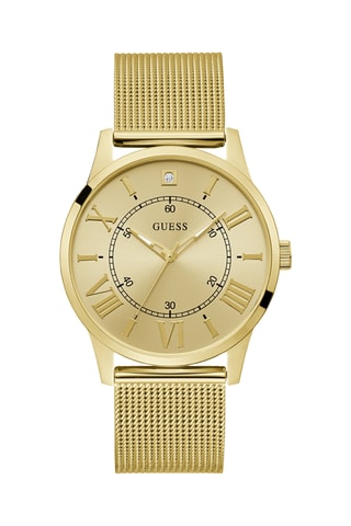 Montre à quartz en acier - Doré