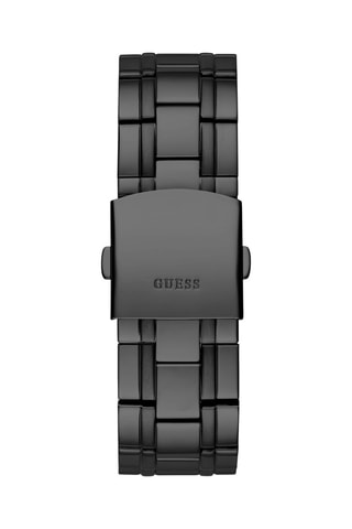 Montre à quartz en acier - GMT - Noir